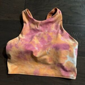 Athleta Pink and Orange Tie-Dye Tank Top